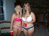 Two busty amateur sluts