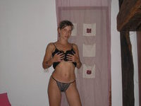French amateur blonde wife