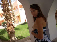 Russian amateur couple at vacation