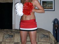 Sexy blond cheerleader