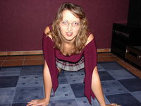 French amateur wife in glasses