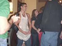 Stripper at stag-party
