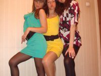 Beautiful amateur babe with friends