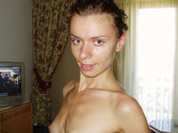Russian amateur blonde wife Katya