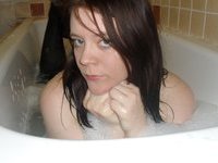 Brunette amateur GF at bath