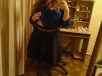 Russian amateur girl making selfie