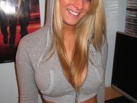 Amazing busty blonde babe from US