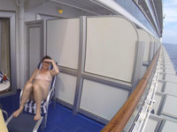 Mature brunette cruise ship trip