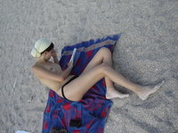 nude on the beach