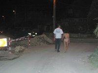 nude walk of young teen in public