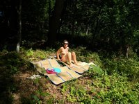 Nude at forest