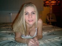 Young blonde wife