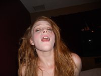 redhead teen with small tits