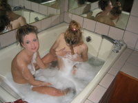 teens fun in the bathtub