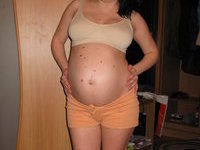 Russian pregnant amateur wife
