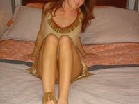 Real amateur wife posing at home