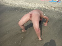 Mature blowjob on the beach