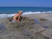 blonde girlfriend nude at beach