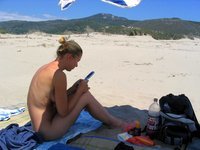 blonde girlfriend nude at beach