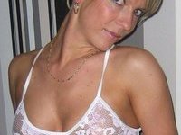 Horny blond housewife