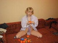 Russian amateur blonde wife