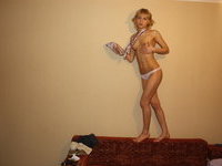 Russian amateur blonde wife