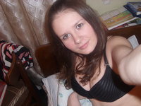 Russian amateur wife at home