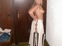Pretty blonde girl private pics collection