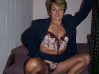 French Milf showing her new lingerie