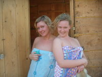 Amateur ladies at the Sauna