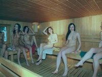 At the sauna