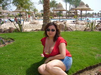 Big tits MILF at vacation