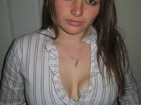 Amateur wife showing her tits