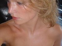 Blonde amateur naked on vacation