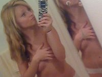 Young amateur girls making selfie