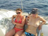Yacht orgy at vacation