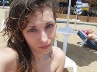Sexy girlfriend on holiday