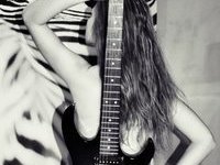 Sexy guitar photo shoot