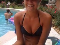 Naughty teen girl with small tits