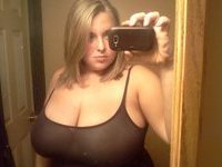 Chubby girl with huge tits