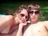 Young amateur couple at vacation