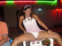 Ebony sluts performing a stripper show