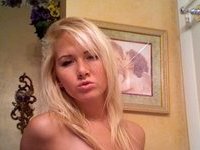Cute blonde party girl