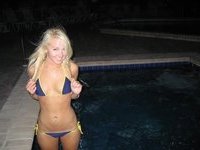 Cute blonde party girl