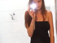 Busty teen Carolina takes nude selfies