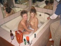 Two gorgeous lesbians at bath