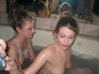 Two gorgeous lesbians at bath