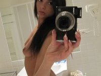 Selfie at mirror from sexy babe