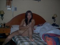 Latina amateur GF nude on bed
