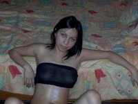 Latina amateur GF nude on bed